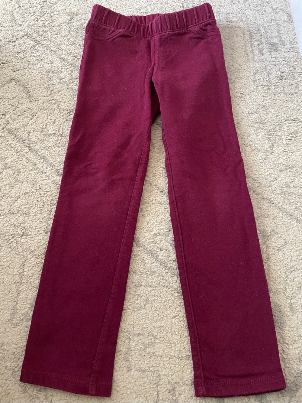 Cat & Jack Straight Leg pants in Burgundy